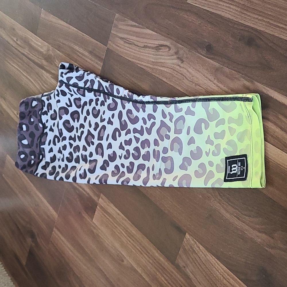 Wattie Ink neon leopard print leggings